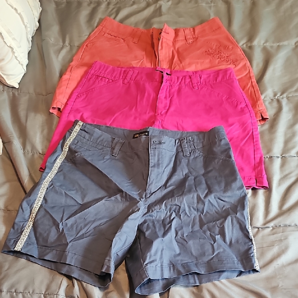 Lee Women's Shorts - Blue, Pink, Red